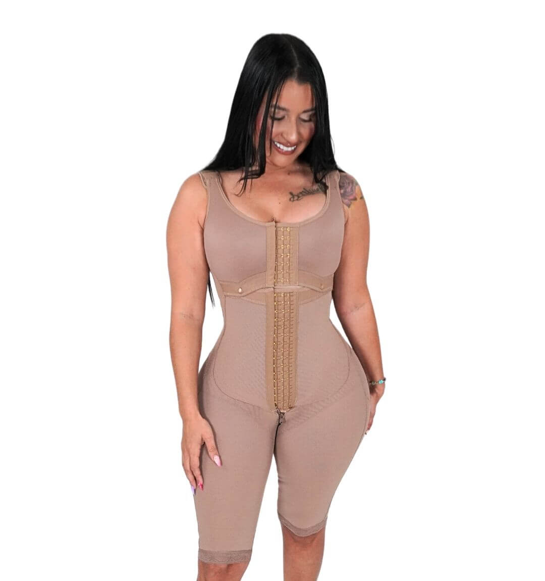 Faja Aleana 7008 Post Operatoria 2da Etapa con brasier incluido 4 tallas más grande en los glúteos con abertura