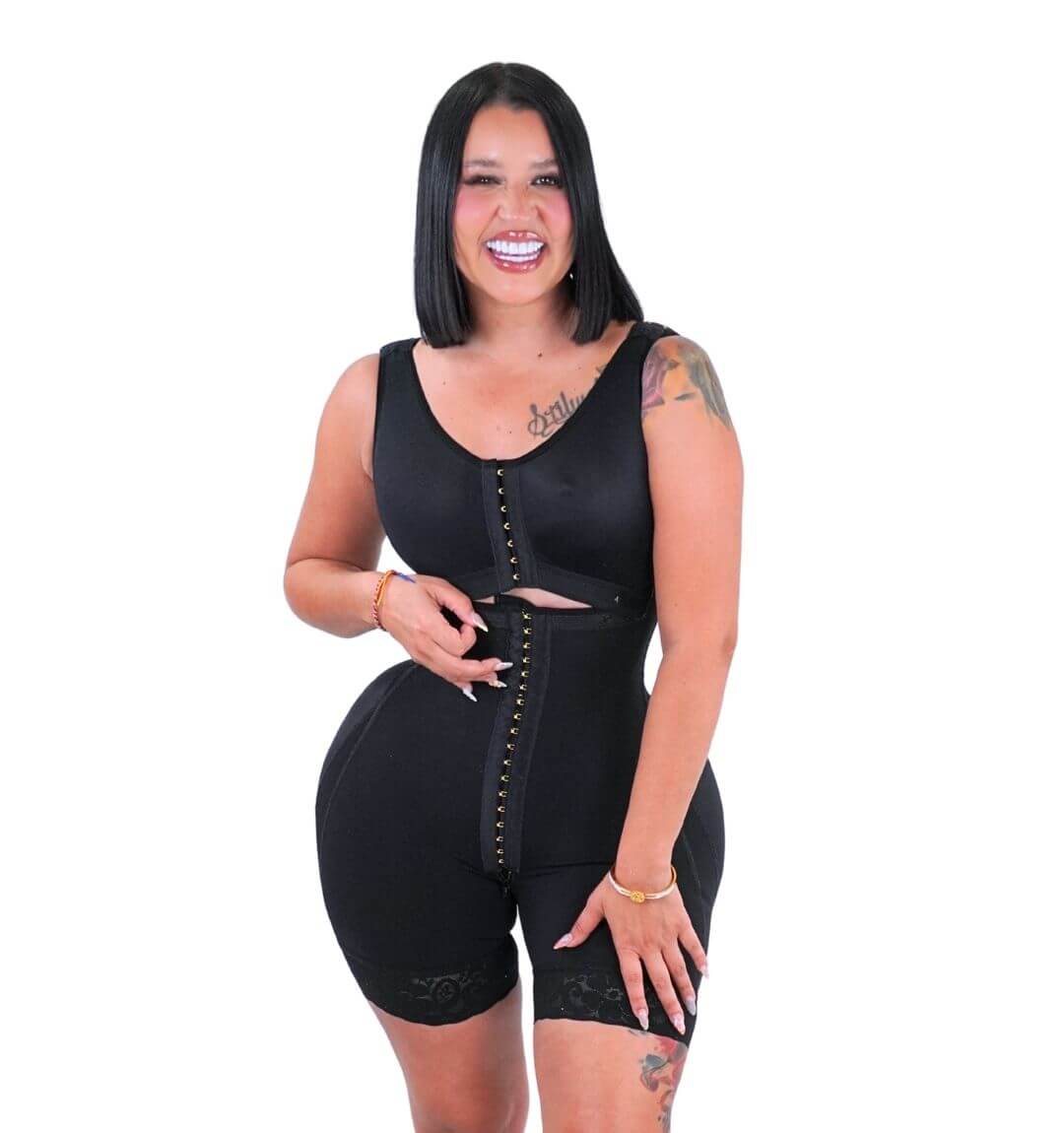 Faja Latina 7030 Mediana Compresión 2 Varillas y con Zipper