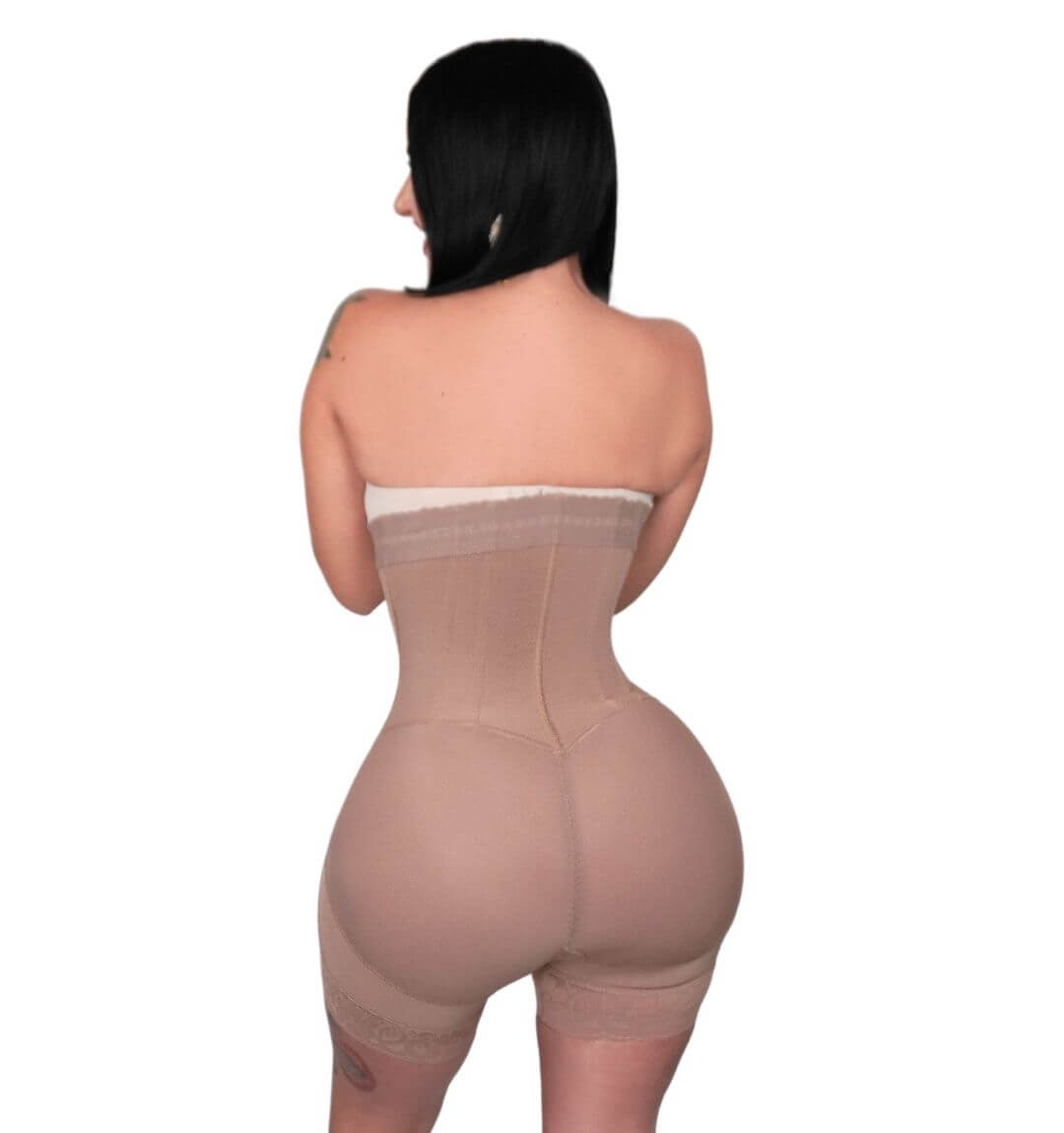Faja Strapless Jany 7014 EDICIÓN LIMITADA Post Operatoria 3ra Etapa 2 tallas más grande en los glúteos con zipper en la zona íntima y realce de glúteos