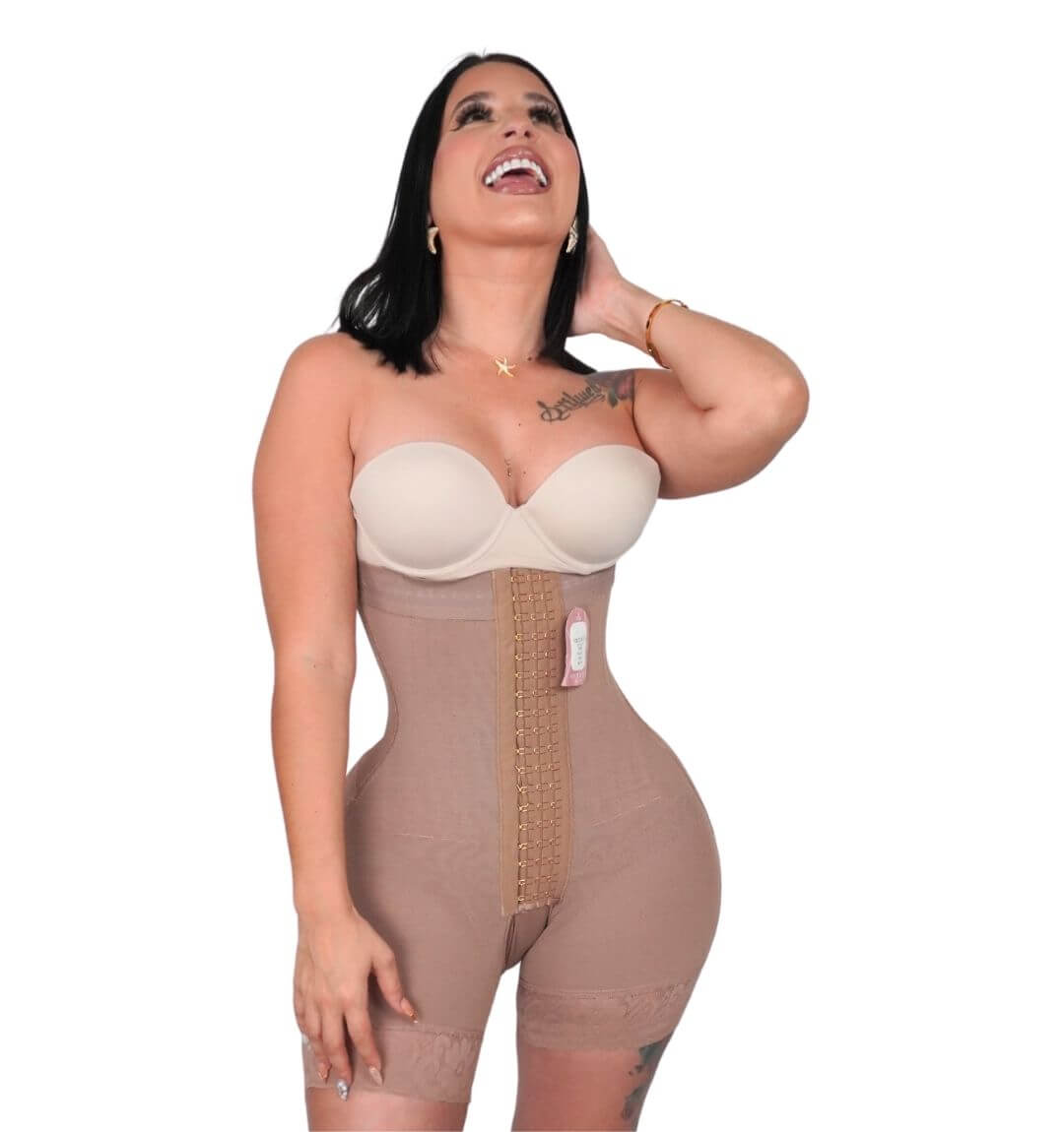 Faja Strapless Tita 7013 Post Operatoria 3ra Etapa 2 tallas más grande en los glúteos con abertura en la zona íntima y realce de glúteos