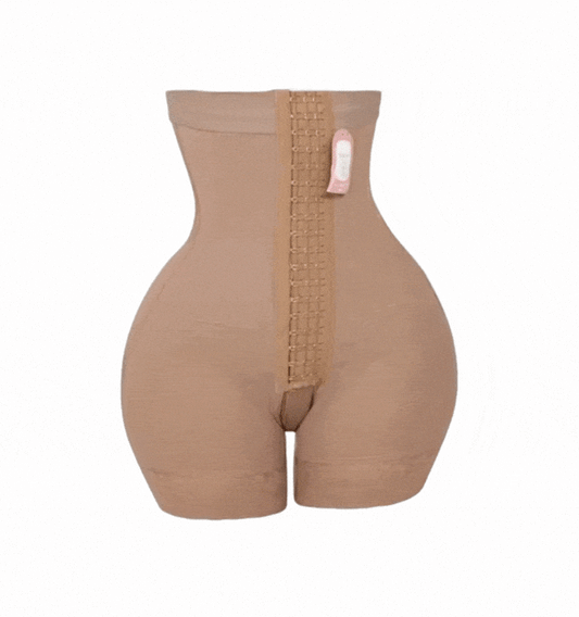 Faja Strapless Jany 7014 EDICIÓN LIMITADA Post Operatoria 3ra Etapa 2 tallas más grande en los glúteos con zipper en la zona íntima y realce de glúteos