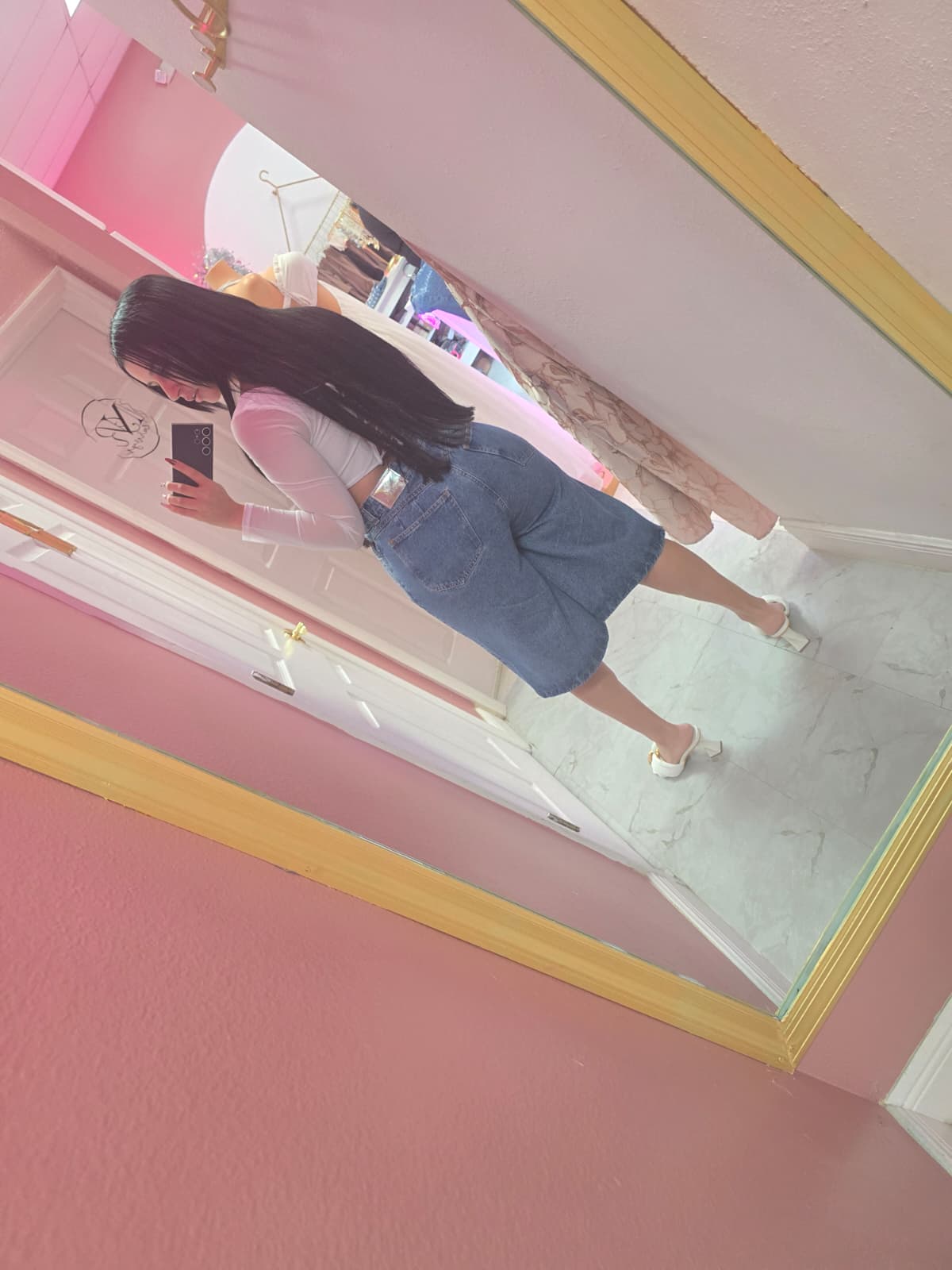 Bermuda de brillo (muy poco strech)