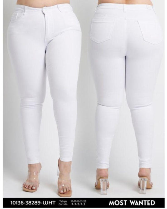 Jeans sientete perra en blanco🥰